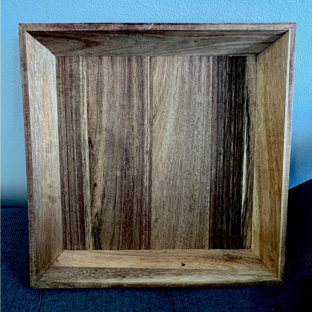 Wooden decorative tray